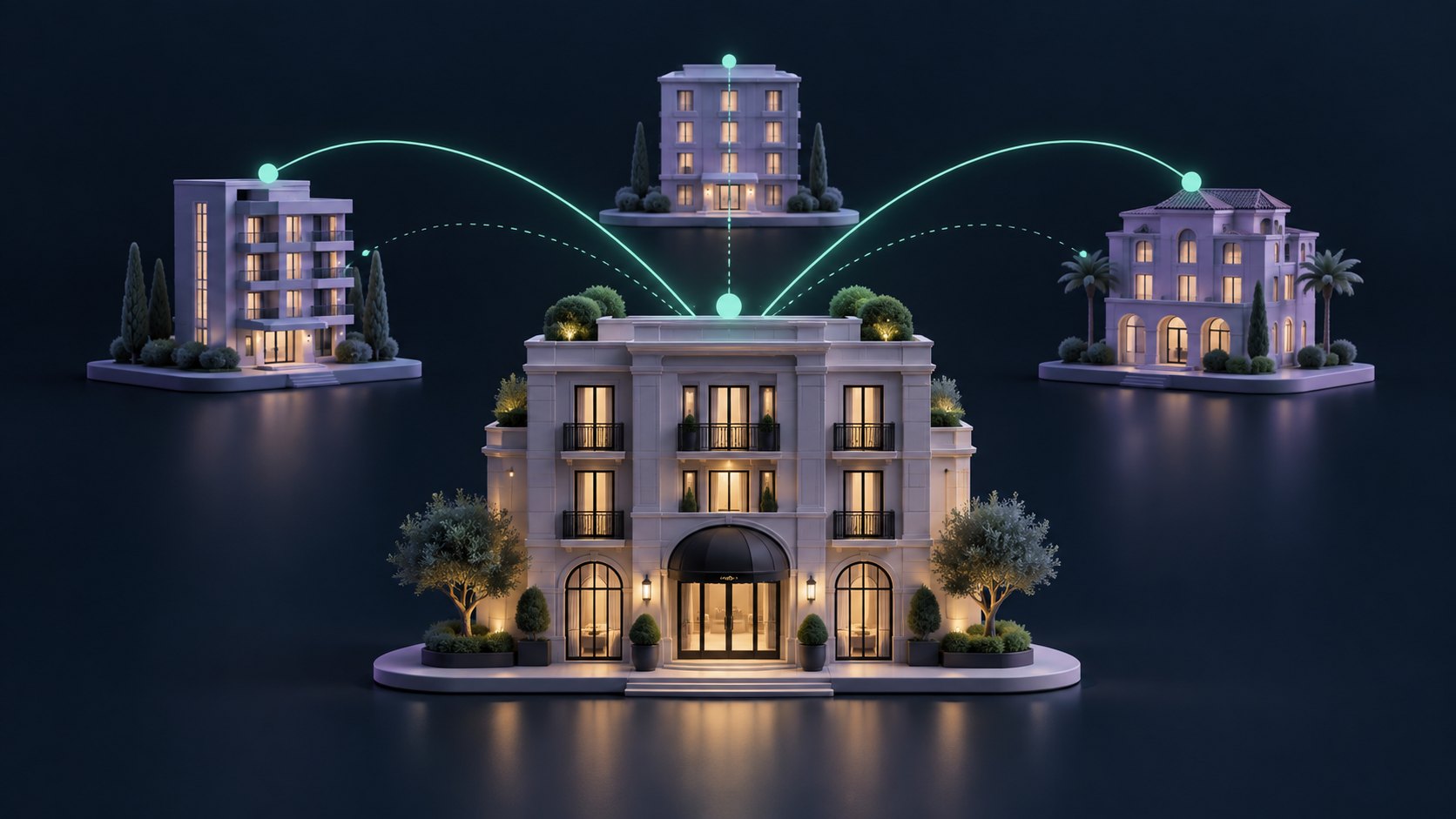 Boutique hotels linked by mint monitoring signals